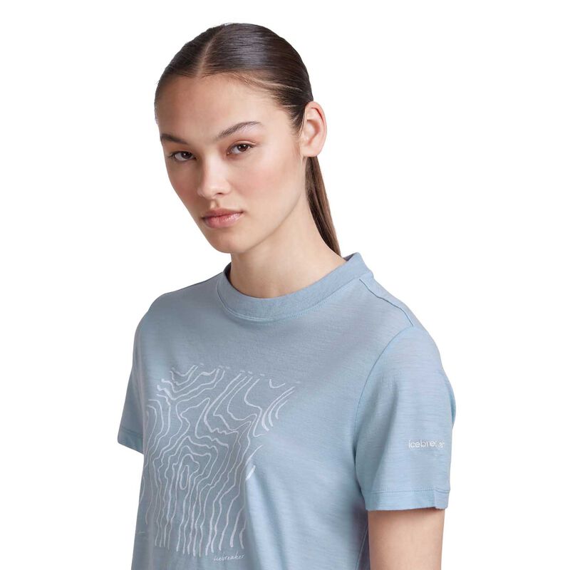 Icebreaker W Merino 150 Tech Lite SS Crop Tee Great Heights image number 2
